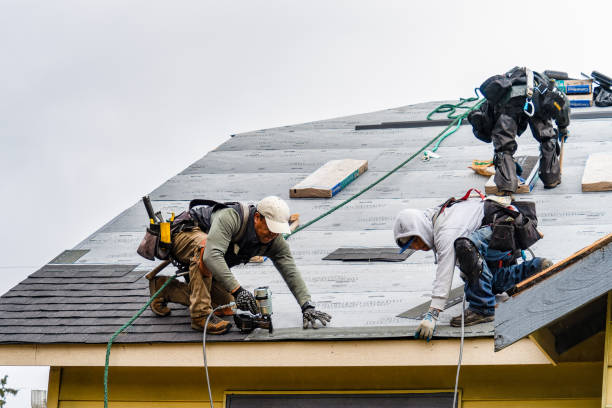 Professional Gutter Installation technician working in Ramona, SD